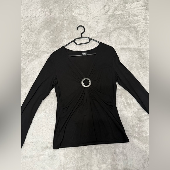 Tribal Tops - Tribal black blouse